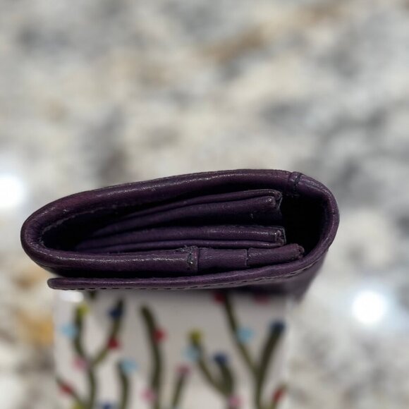 Alex and Ani leather embossed leather wallet - Deep Purple - Picture 6 of 8